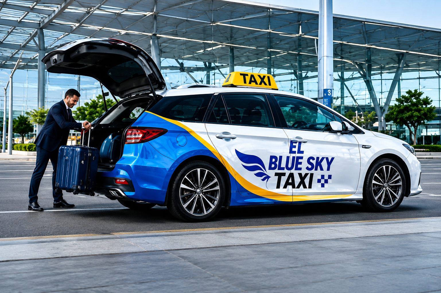EL BLUE SKY TAXI airport transfer